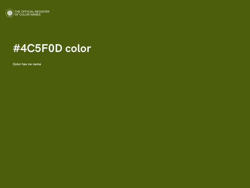 #4C5F0D color image