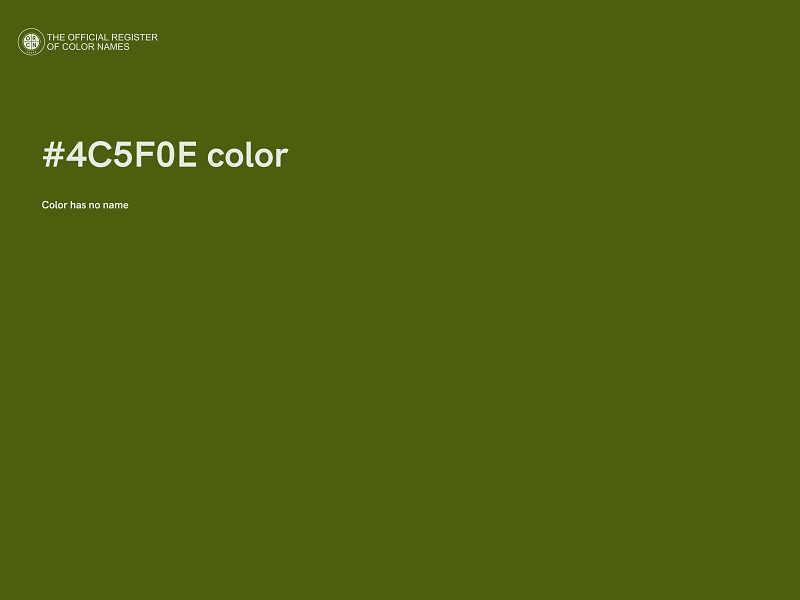 #4C5F0E color image