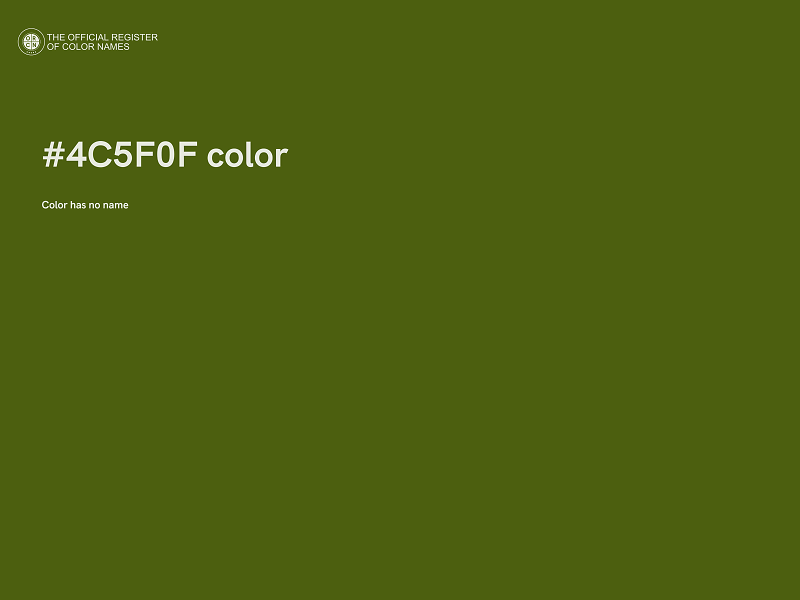 #4C5F0F color image