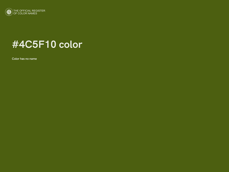 #4C5F10 color image