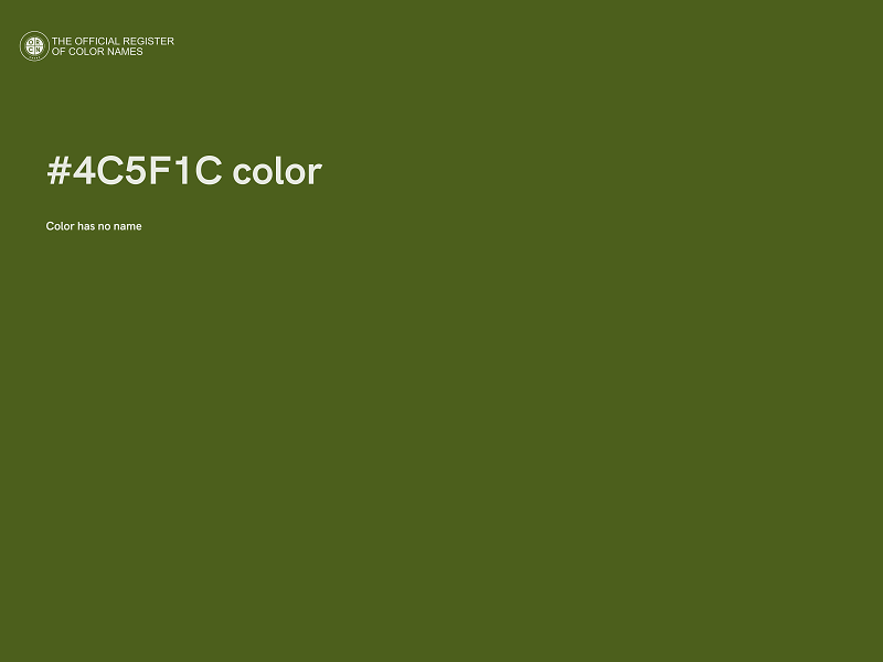 #4C5F1C color image