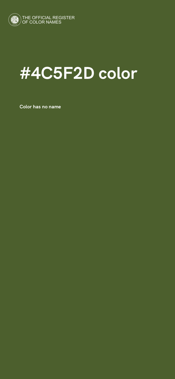 #4C5F2D color image
