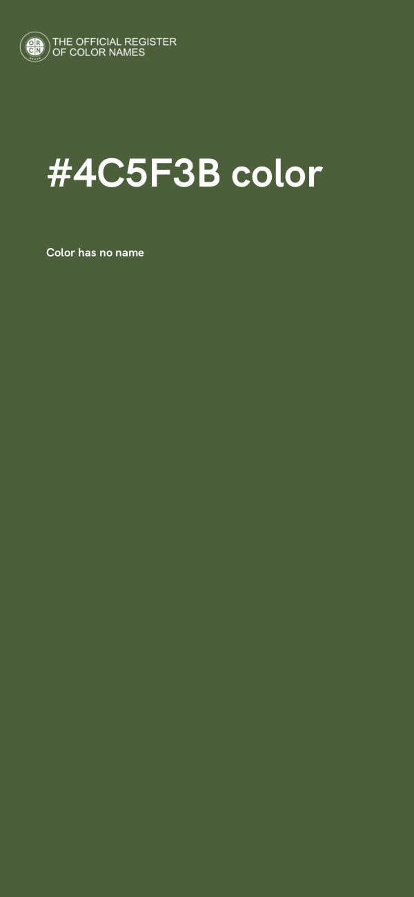 #4C5F3B color image