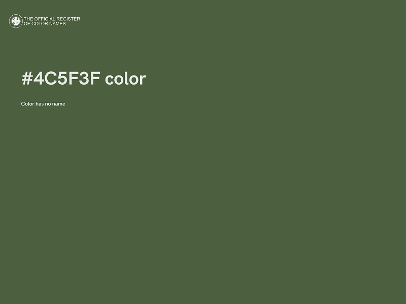 #4C5F3F color image