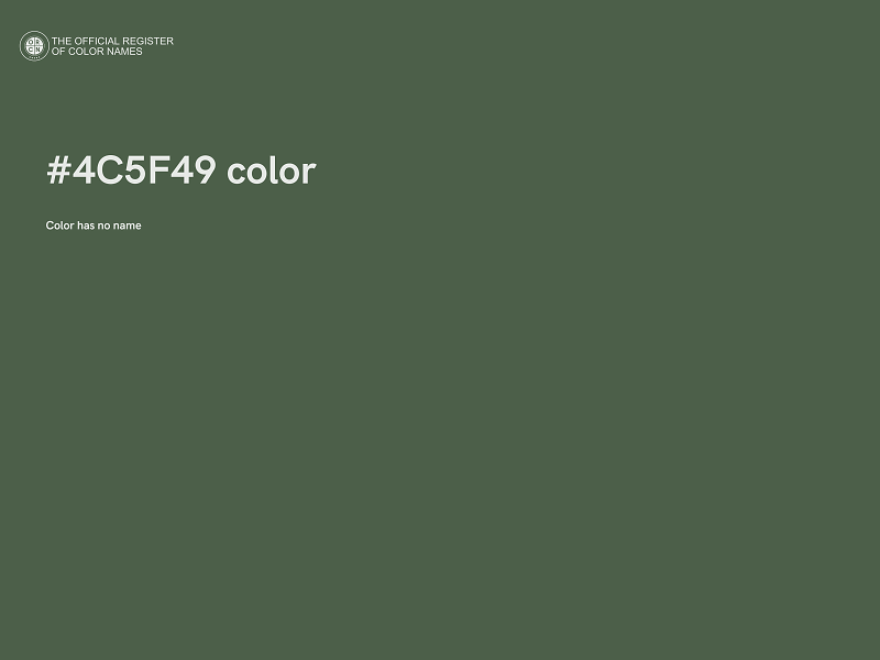 #4C5F49 color image