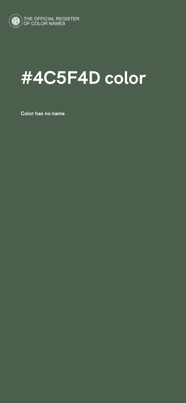 #4C5F4D color image