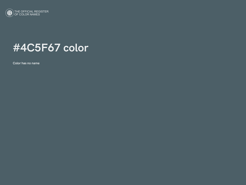 #4C5F67 color image