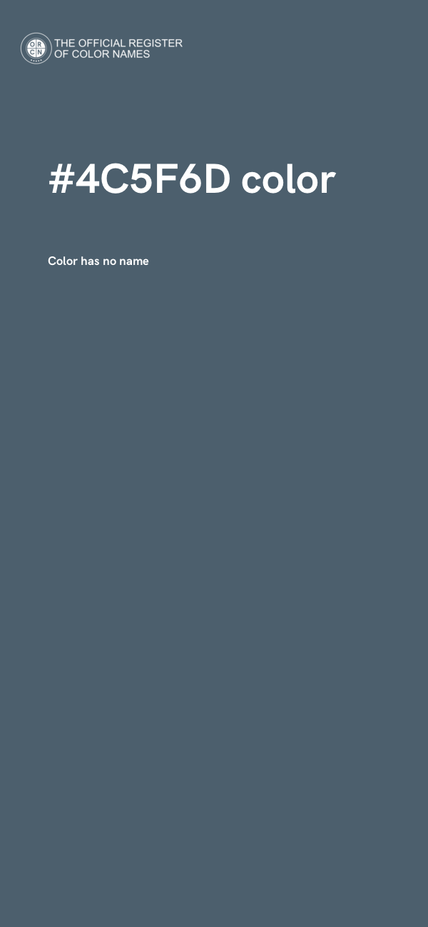 #4C5F6D color image