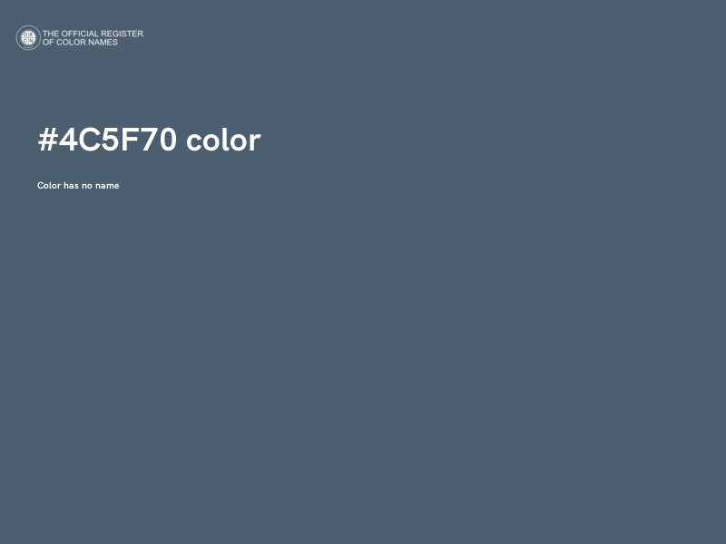 #4C5F70 color image