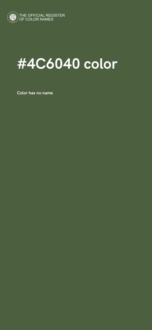 #4C6040 color image