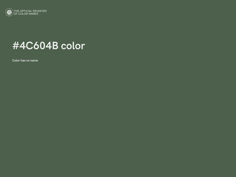 #4C604B color image