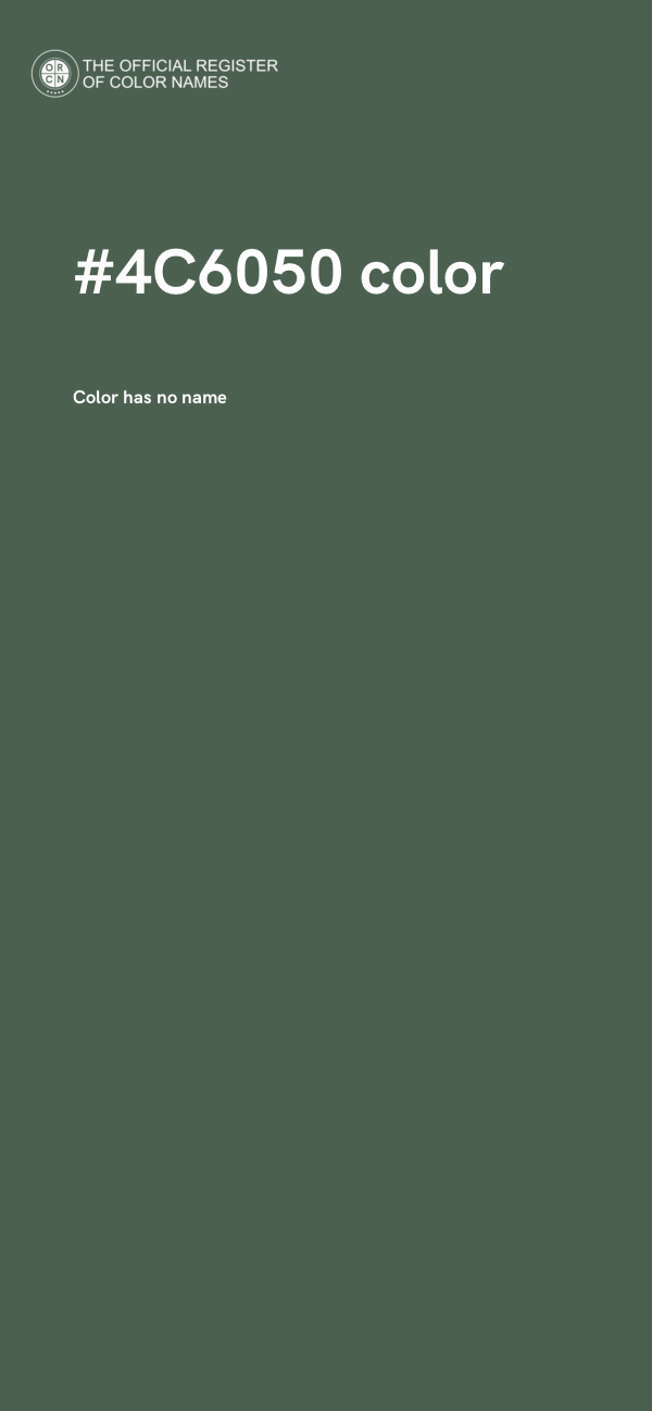 #4C6050 color image