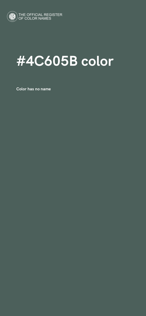 #4C605B color image