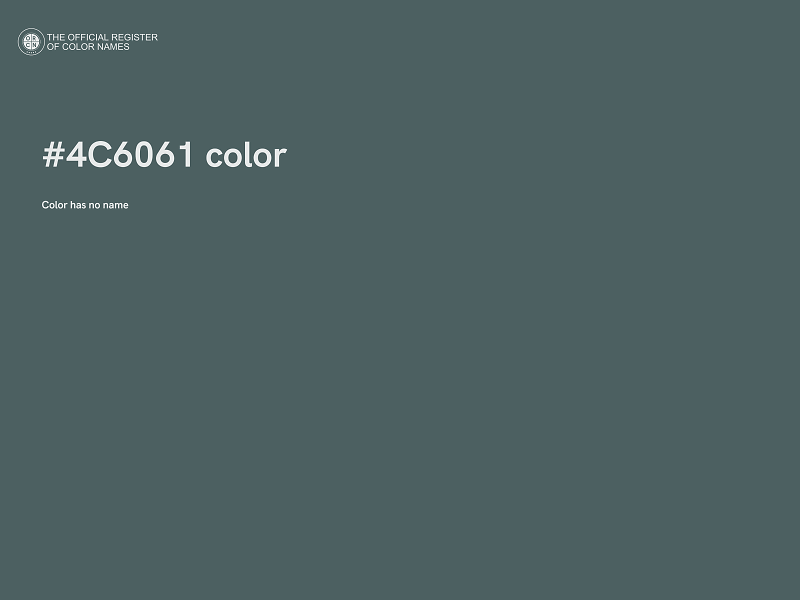 #4C6061 color image