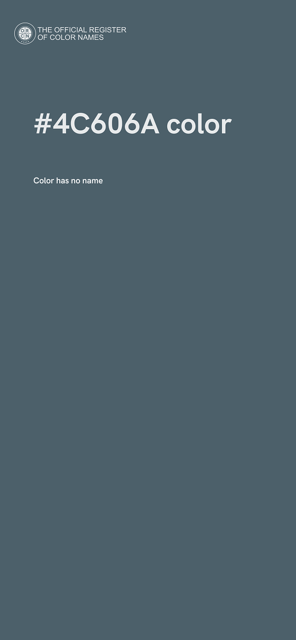 #4C606A color image
