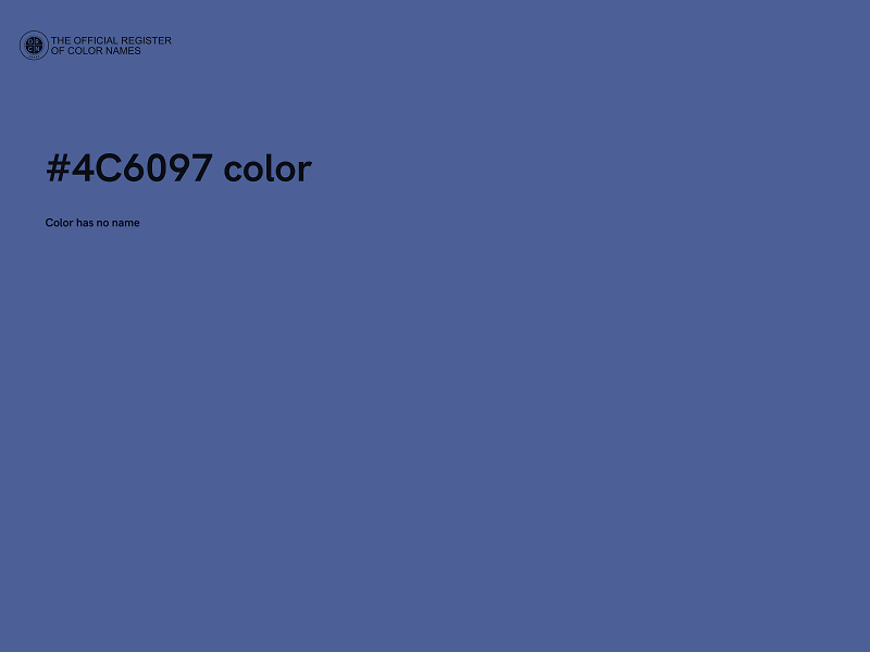 #4C6097 color image