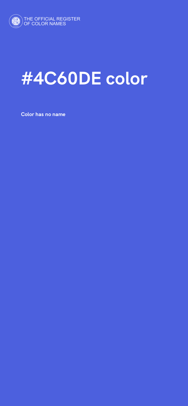 #4C60DE color image