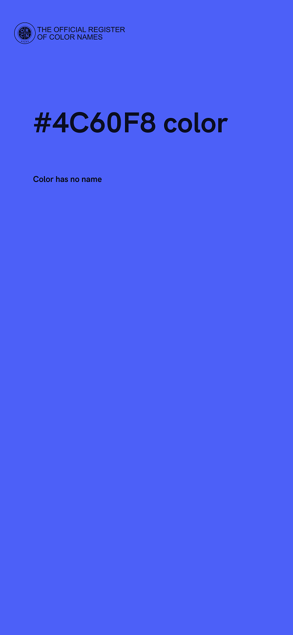 #4C60F8 color image