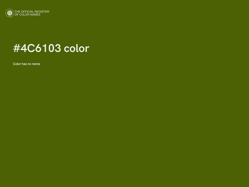 #4C6103 color image