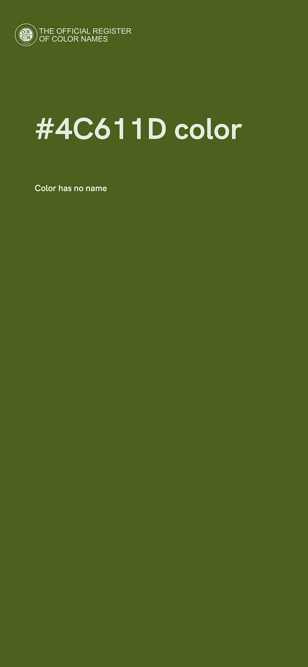 #4C611D color image
