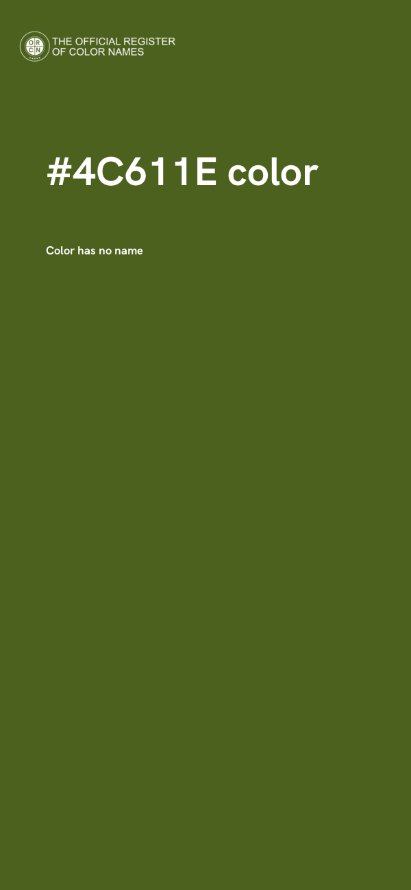 #4C611E color image