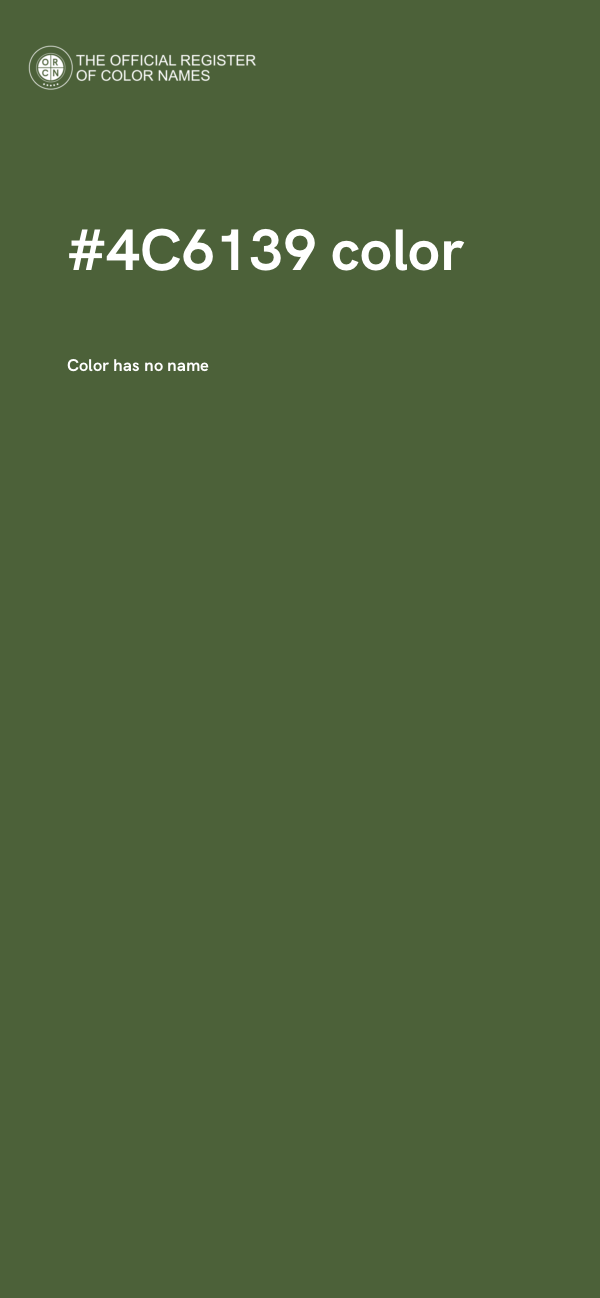 #4C6139 color image