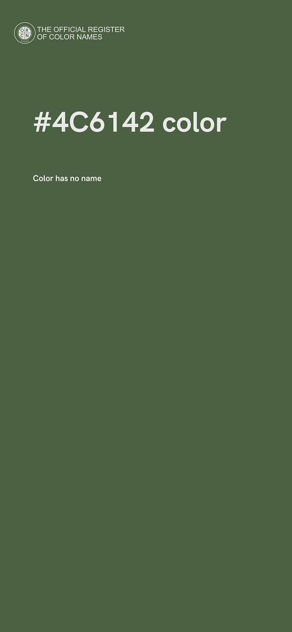 #4C6142 color image
