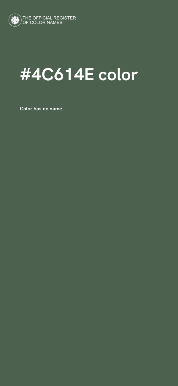 #4C614E color image