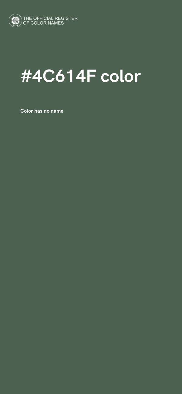 #4C614F color image