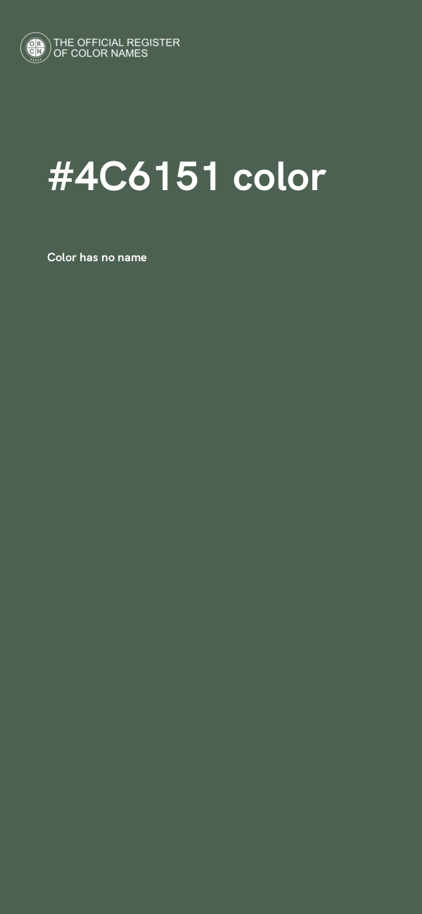 #4C6151 color image