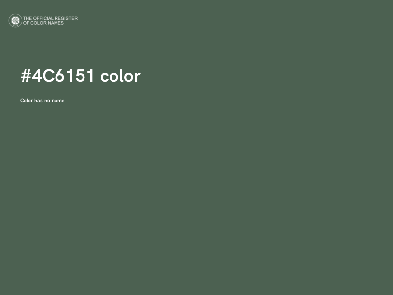 #4C6151 color image