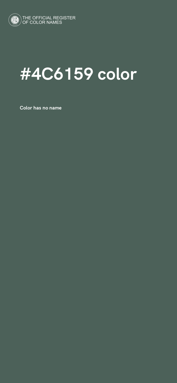 #4C6159 color image