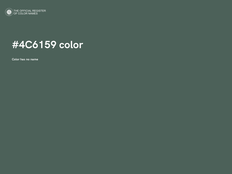 #4C6159 color image