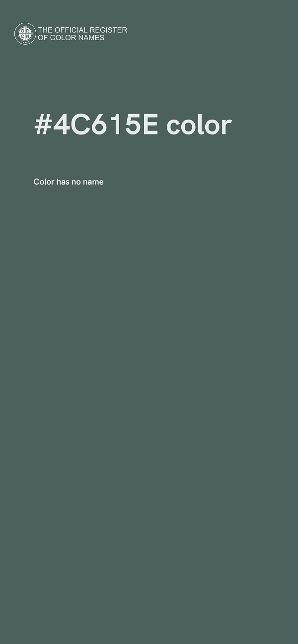 #4C615E color image