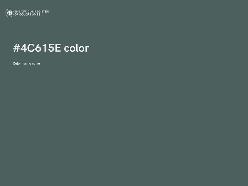 #4C615E color image