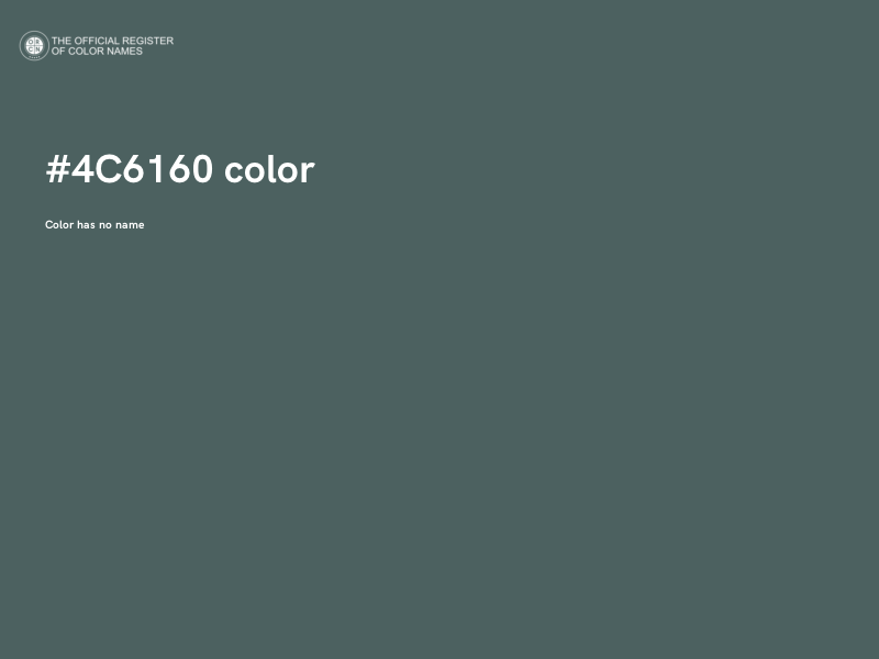#4C6160 color image