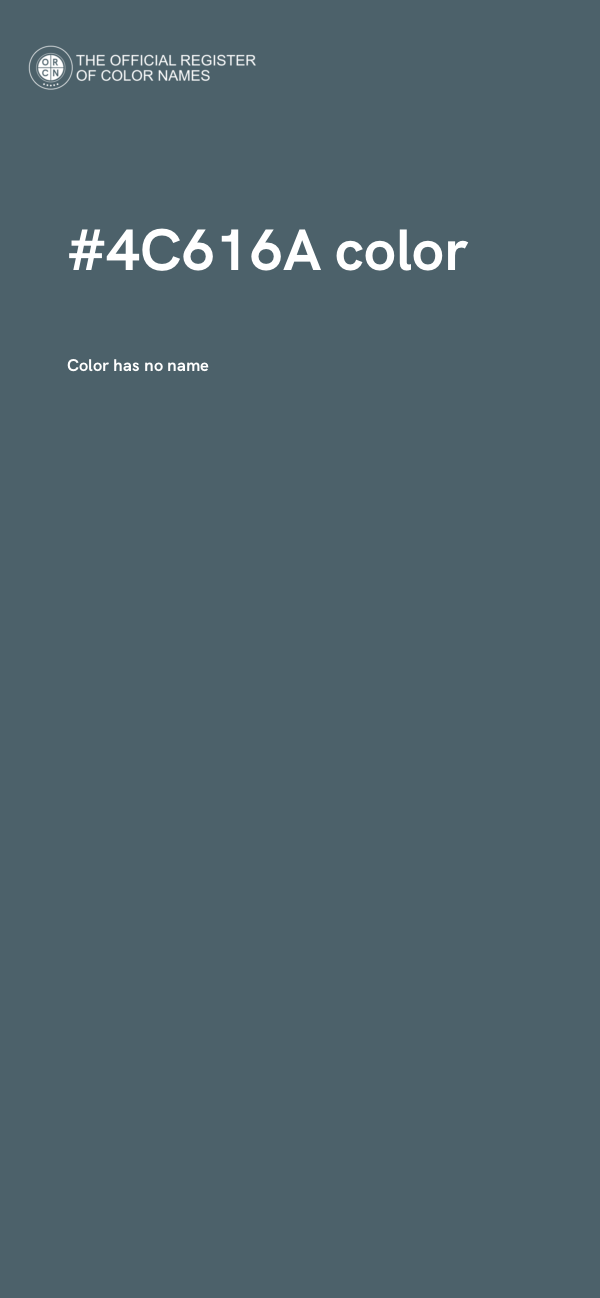 #4C616A color image