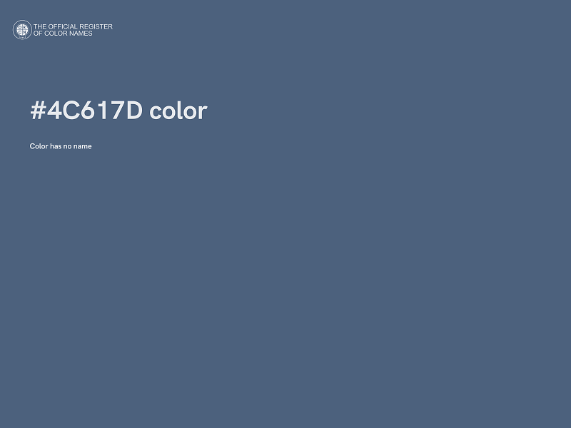 #4C617D color image