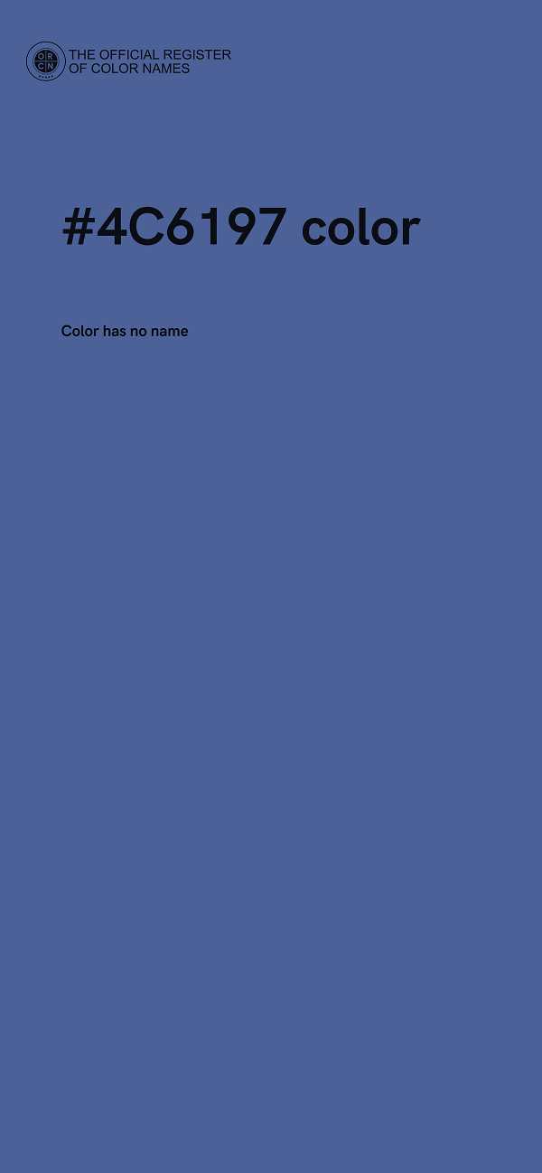 #4C6197 color image