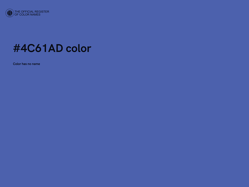 #4C61AD color image