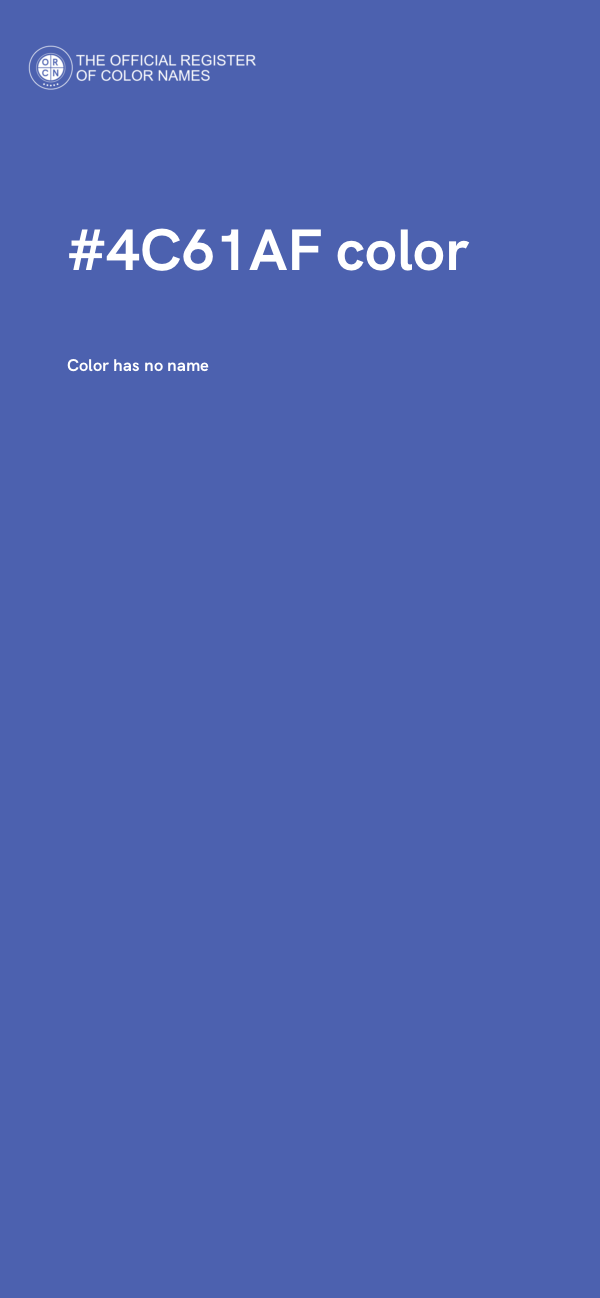 #4C61AF color image