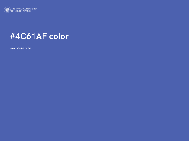 #4C61AF color image