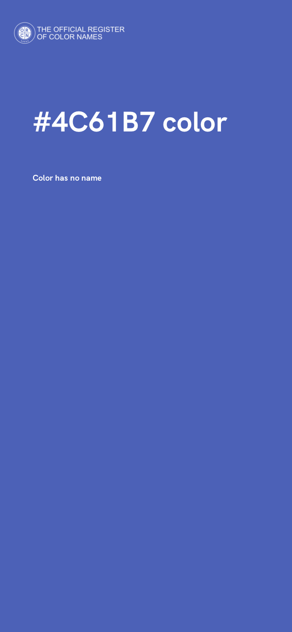 #4C61B7 color image