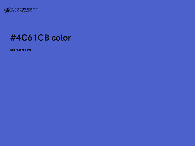 #4C61CB color image