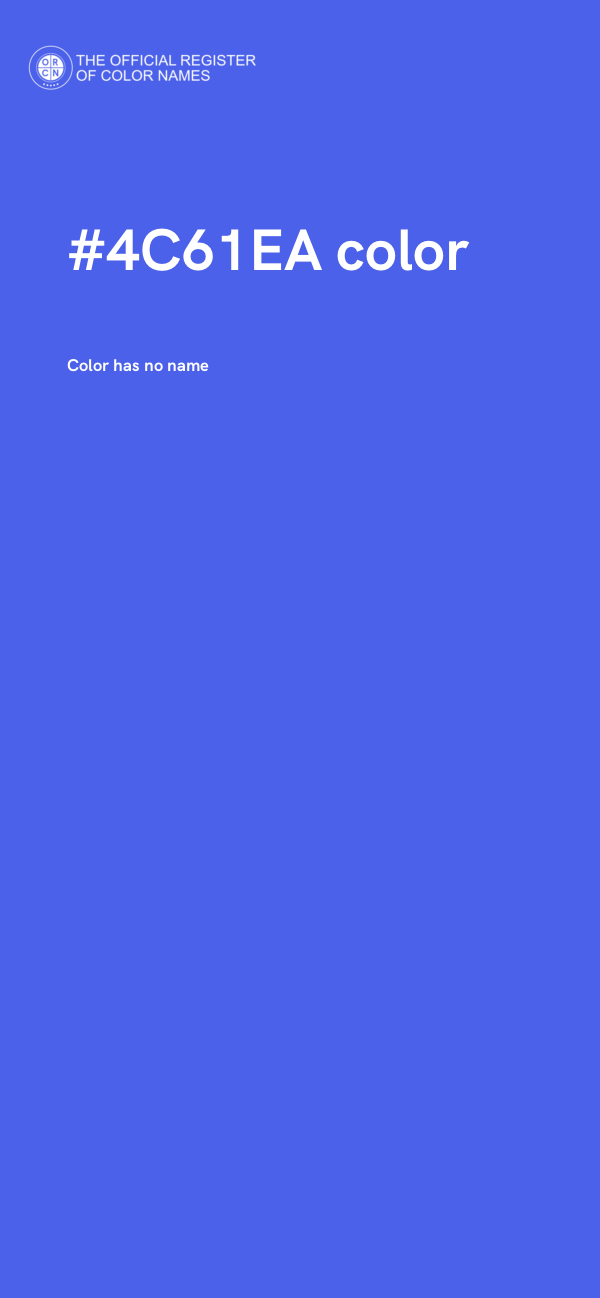 #4C61EA color image