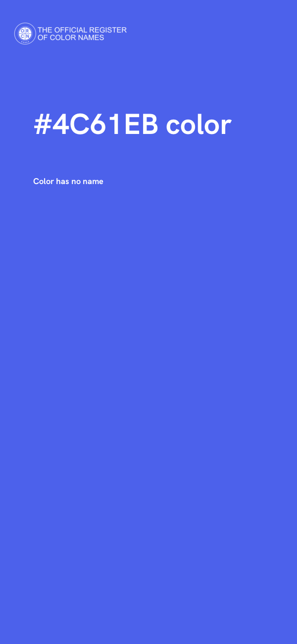 #4C61EB color image