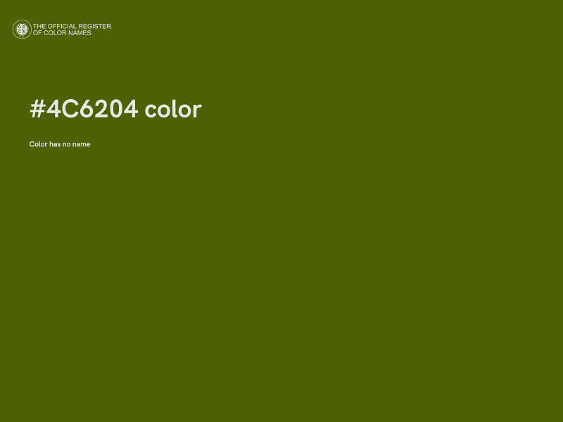 #4C6204 color image