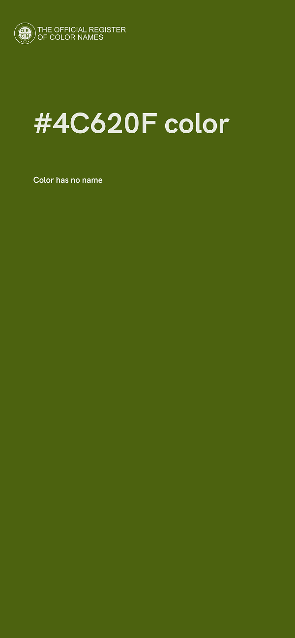 #4C620F color image