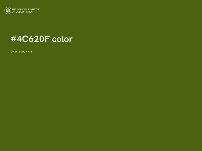 #4C620F color image