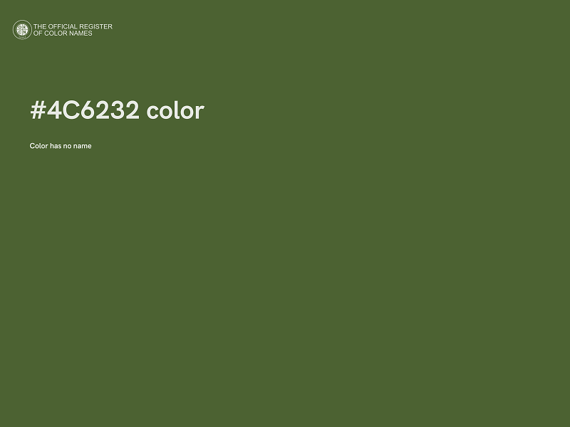 #4C6232 color image